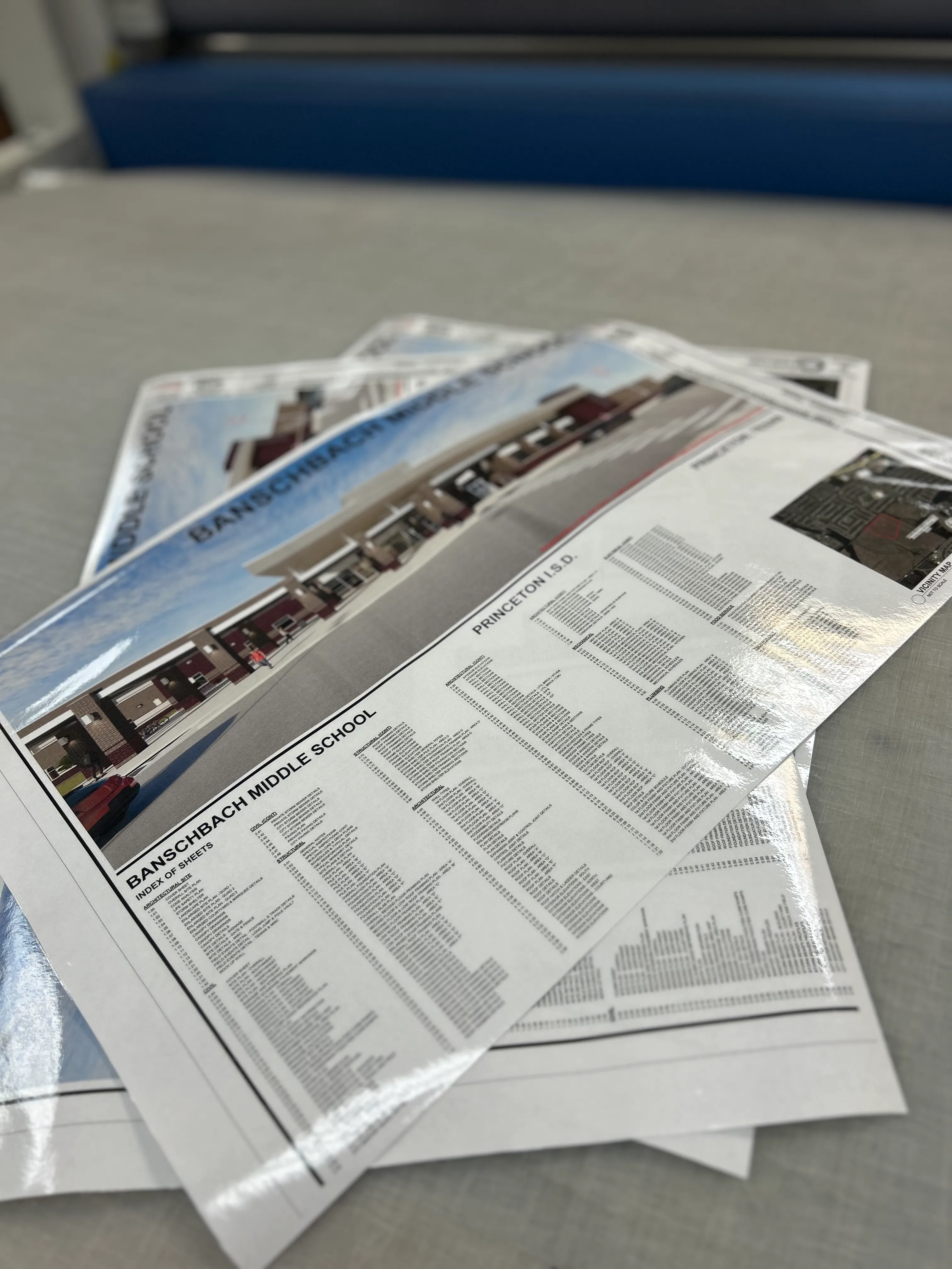 Construction documents with cover
