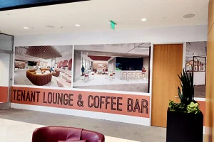 Vinyl mural for lounge
