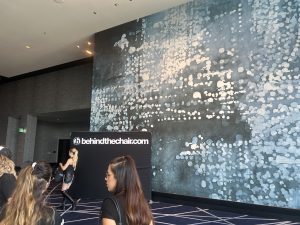 Detailed mural with branding